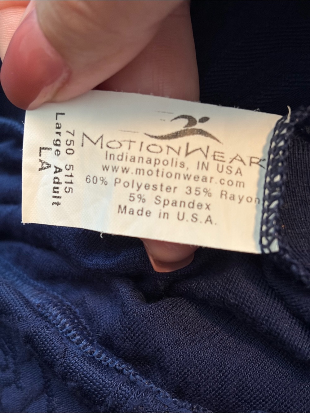 Motionwear Navy Blue Leggings - Large